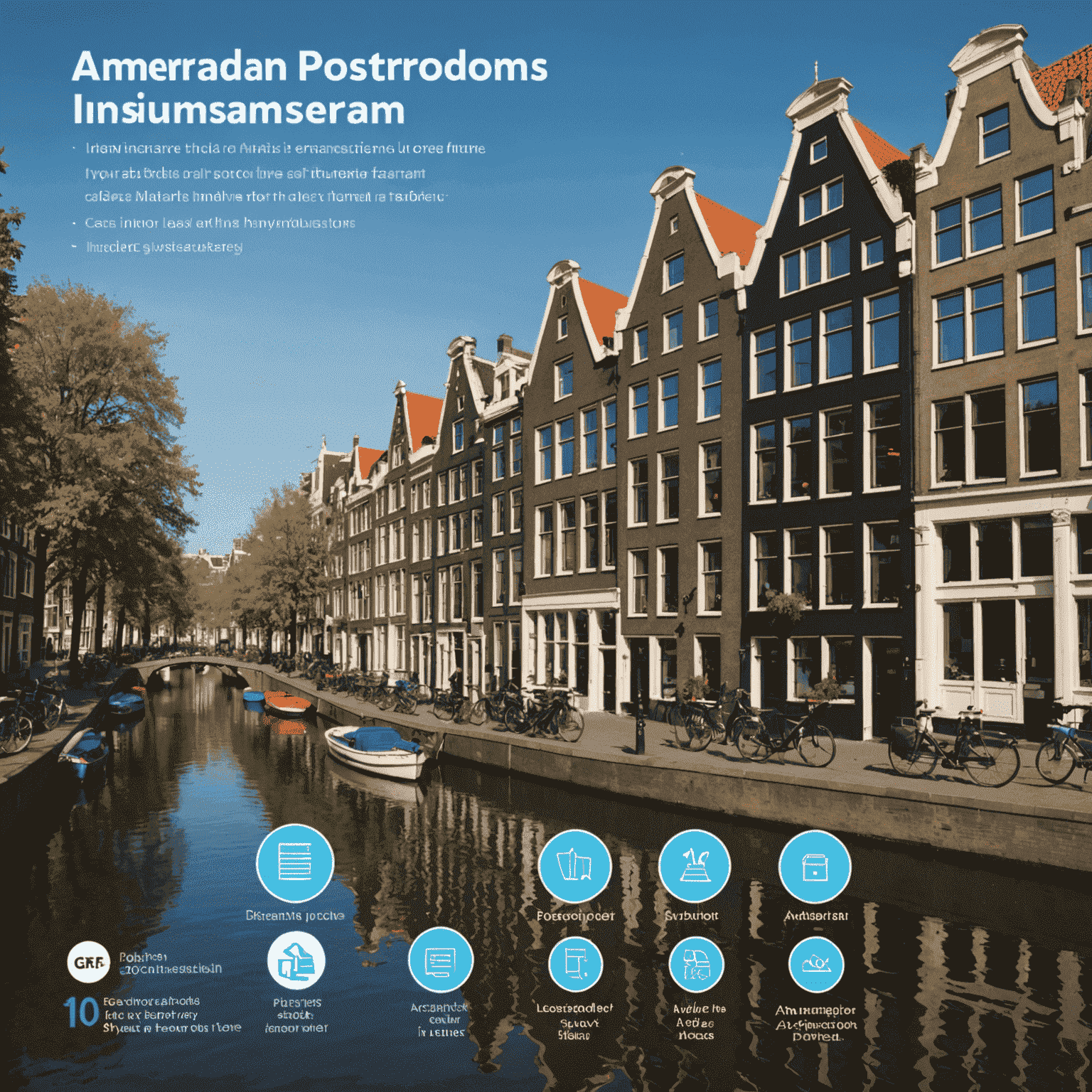 Infographic die toont hoe verschillende postcodes in Amsterdam verschillende verzekeringspremies hebben, met een legenda die de risicofactoren per gebied aangeeft